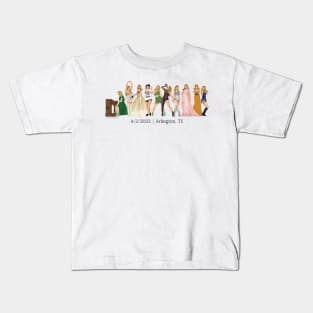 4/2 Arlington Iconic Outfits Era Lineup Kids T-Shirt